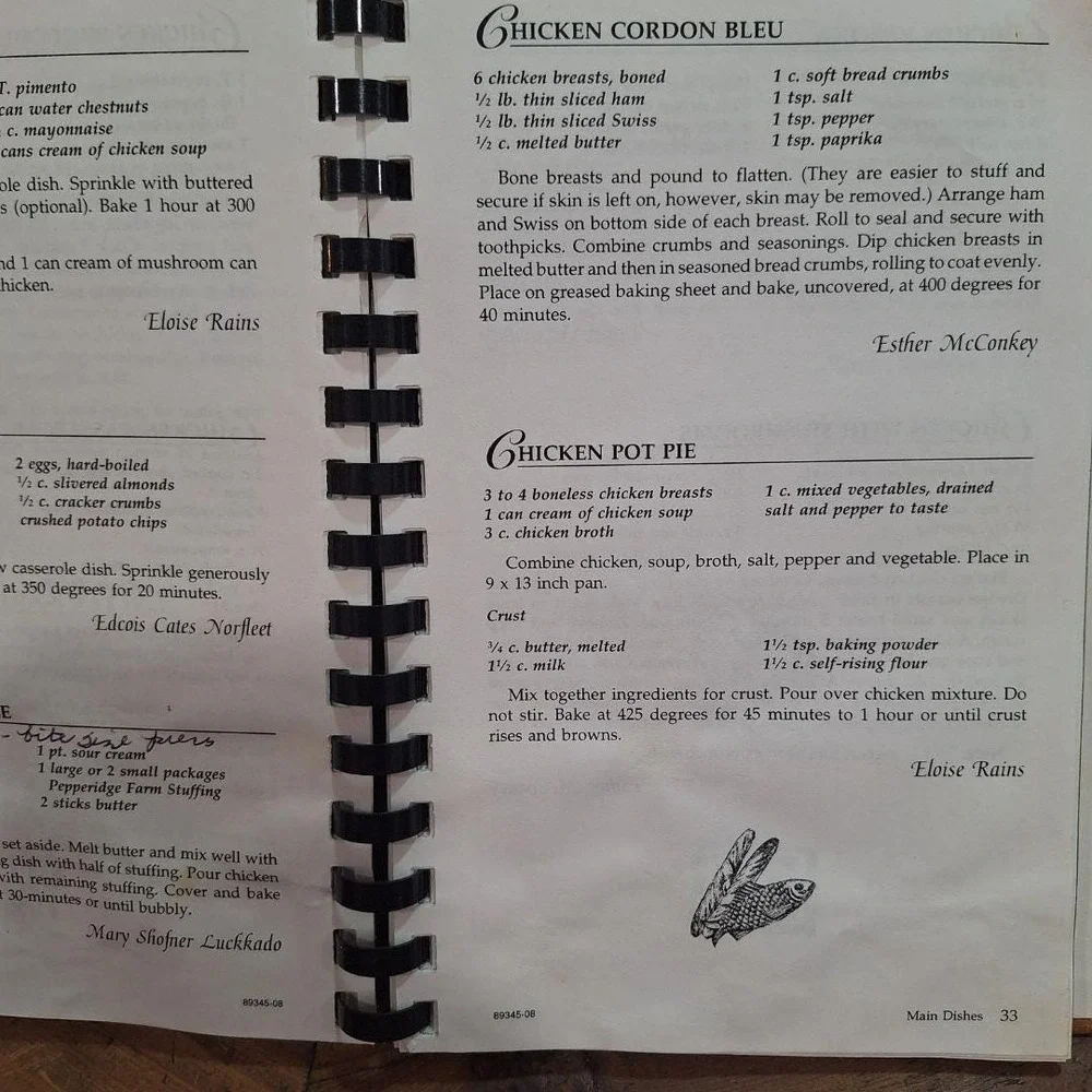 Shofner Lutheran Chapel Bicentennial Cookbook Bedford County TN‎ 2008 Spiral